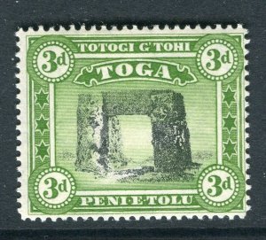 TOGA; 1940s early GVI Royal Pictorial issue Mint hinged Shade of 3d. value