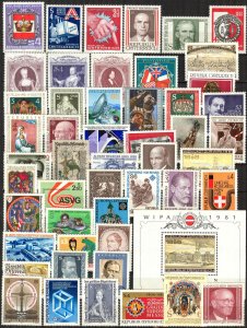 Austria 1980 - 1986 Collection 194 stamps + 4 S/S MNH 5 Scans