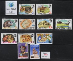 WC1_24363.BRIT. COL.:LESOTHO. 1980 cplt. set. Sc. 302-312. MNH