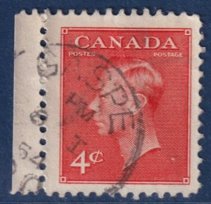 Canada - 1951 - Scott #306 - used - GASPE P.Q. pmk
