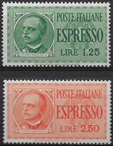 1932-33 Italia Espressi nuovo tipo 2v. MNH Sassone n. 15/16