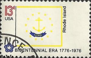 # 1645 USED STATE FLAG RHODE ISLAND