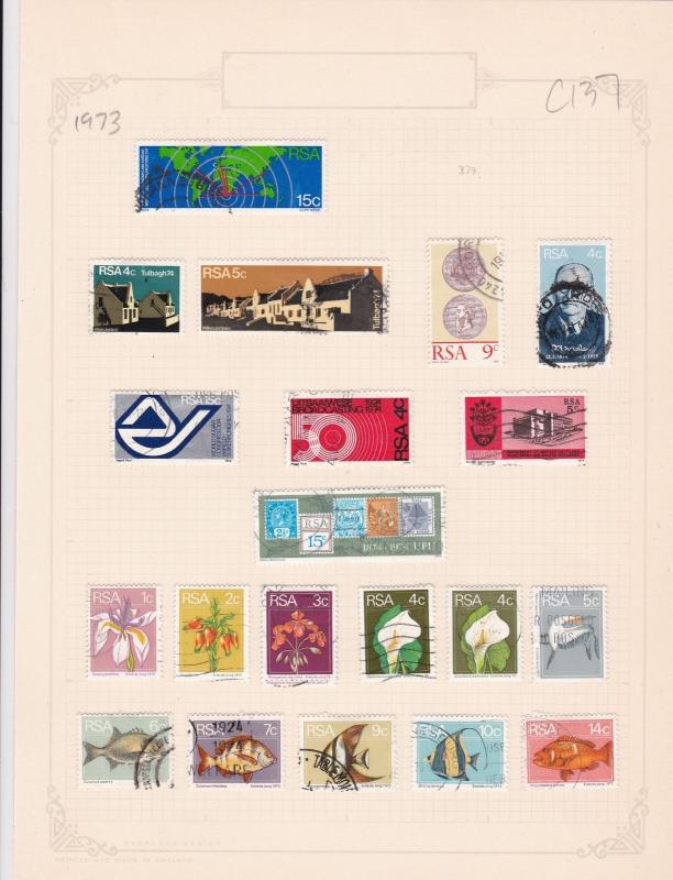 south african 1973 stamps page ref 17916