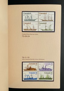 Stamps Postage Collection Canada years 1974/1979 / Album timbres complet Canada