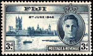 Fiji #137-138, Complete Set(2), 1946, Hinged