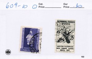ITALY   609-10   USED