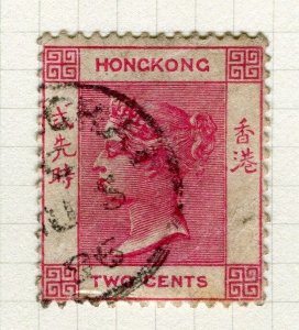 HONG KONG;  Shanghai Treaty Port cancel on QV 1890s issue 2c. value