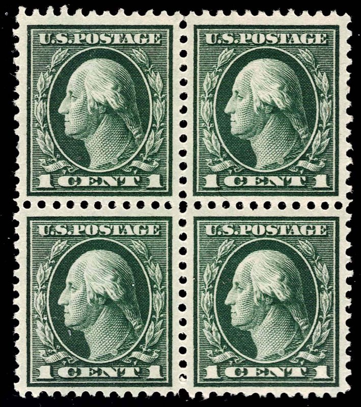 U.S.  498 UNUSED LH BLOCK OF FOUR AS SHOWN (V5405)