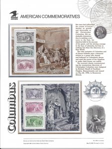 Just Fun Cover #2624-29 Columbian Souvenir Sheets Commemorative Panel (10833)