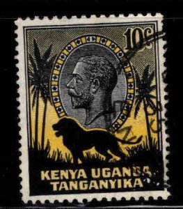 Kenya Uganda and Tanganyika KUT  Scott 48 used  Lion stamp