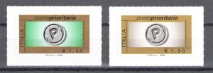 2007 Italy, Priority Post Complete Series 2 Values No. 3054/3055 MNH**