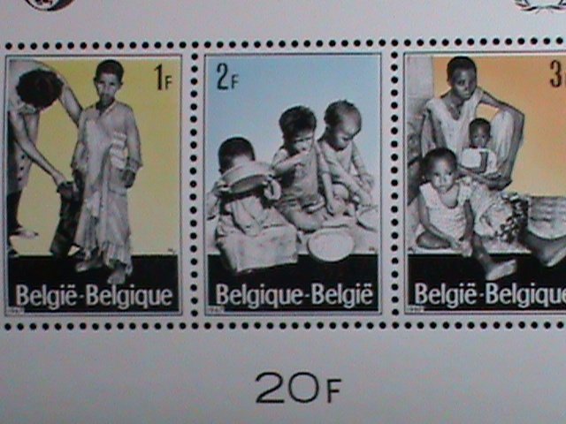 Belgium Stamp:1967,SC# b806 World refugees:- mnh S/S sheet-rare