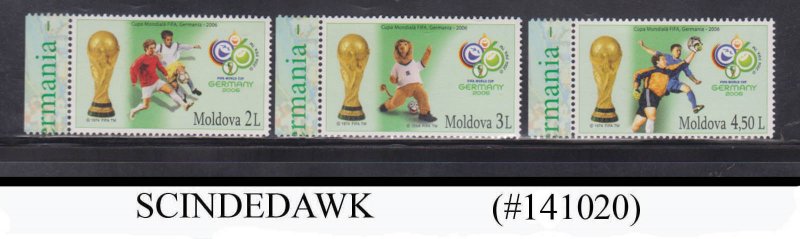 MOLDOVA - 2004 FIFA WORLD CUP GERMANY 2006 / SOCCER 3V - MNH