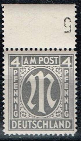 Germany 1945,Sc.#3N3b MNH. M in Circle