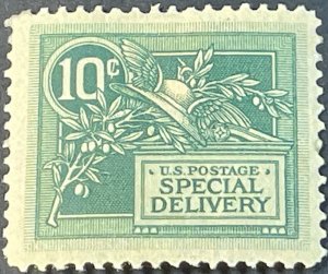 US # E7-MINT/HINGED--SINGLE---GREEN---SPECIAL DELIVERY---1908