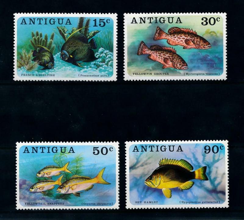 [99627] Antigua 1976 Marine Life Fish  MNH