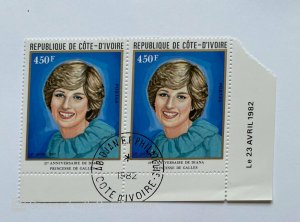 REPUBLIQUE DE COTE DE I'VOIRE , ANNIVESARIE DE DIANA PRINCESSE 																