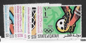 Qatar Sc #303-310   set of 8  OG VF