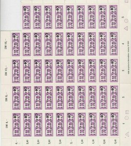 germany 1956 central courier service mnh stamps sheet ref 10705