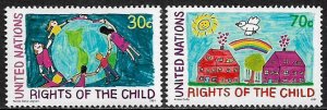 United Nations #593-4 MNH Set - Rights of the Child