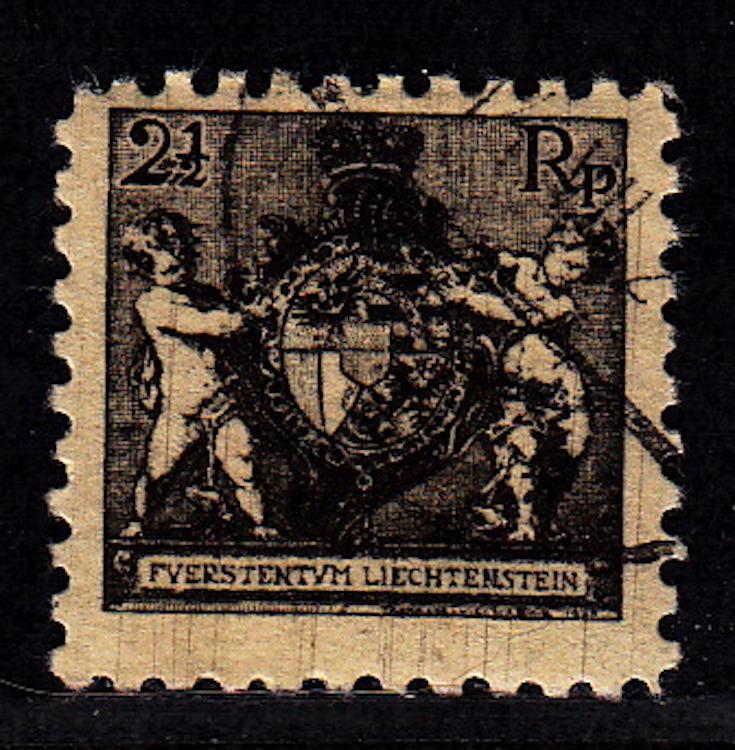 Liechtenstein, #55, used, 9 1/2 perf, CV$57.50