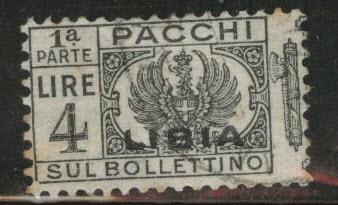 LIBYA Scott Q22 parcel post half used