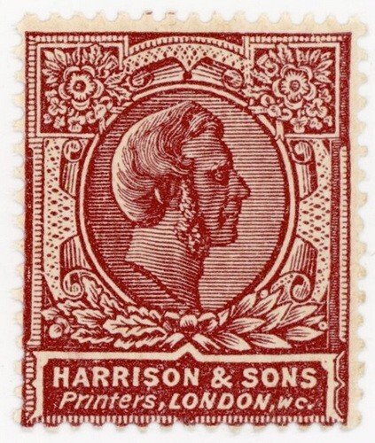 (I.B) Cinderella Collection : Harrison & Sons - Dummy Stamp