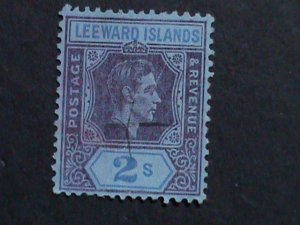 ​LEEWARD ISLANDS-1938 SC#112 KING GEORGE VI- USED VF-85 YEARS OLD  KEY STAMP