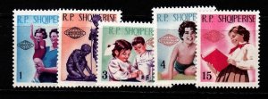 ALBANIA Sc 823-7 NH ISSUE OF 1965 - CHILDREN