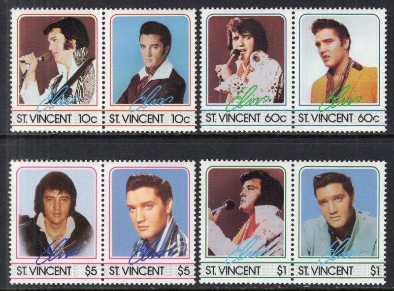 St Vincent 874-877 Elvis MNH VF