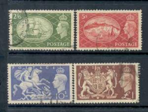 Great Britain Sc 286-9 1951 G VI high value stamps used