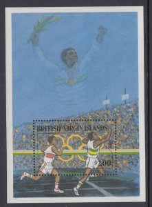 British Virgin Islands 612 Summer Olympics Souvenir Sheet MNH VF