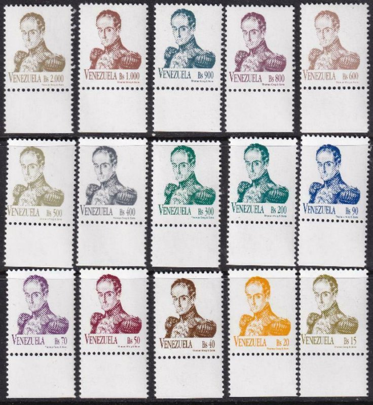 Venezuela 1997 SC 1548-1562 MNH Set