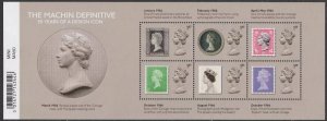 MS3964  2017 Machin Definitive miniature sheet BARCODE UNMOUNTED MINT