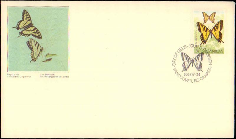 Canada, Butterflies, First Day Cover