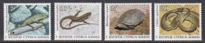 Cyprus, Fauna, Reptiles MNH / 1992