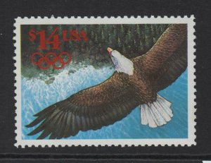 1991 EAGLE in flight $14 Sc 2542 MNH fresh single stamp