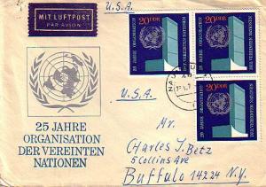 Germany D.D.R., First Day Cover, United Nations Related