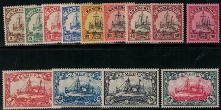 Cameroun 1900 SC 7-19 MLH Set Yacht