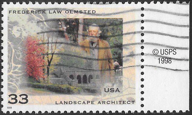 US 3338 Used - ‭Frederick Law Olmsted (1822-1903), Landscape Architect