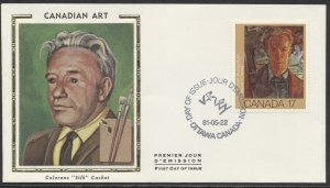 1981 #887-889 Set of 3 Canadian Painters FDCs, Colorano Silk Cachets