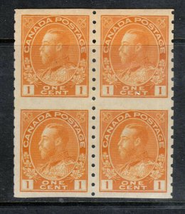 Canada #126a Very Fine Never Hinged Block