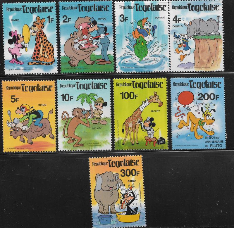 TOGO ,1064-1071, MNH, DISNEY