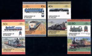 [63347] Grenadines of St. Vincent 1985 Railway Train Eisenbahn  MNH