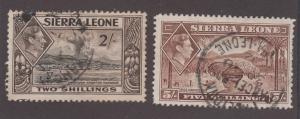 SIERRA LEONE #182 & #183 USED