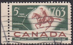 Canada 413 French-Canadian Pony Express 5¢ 1963