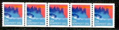 2008 Sea Coast (5c) MNH Sc 4348 STRIP of 5 plate S11111 *