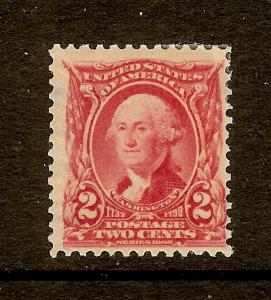 Scott #301, 2c Washington, Fine Centering, MH