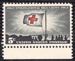 1239 5 cent Inter Red Cross mint OG NH EGRADED SUPERB 99 XXF