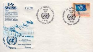 United Nations Geneva, First Day Cover